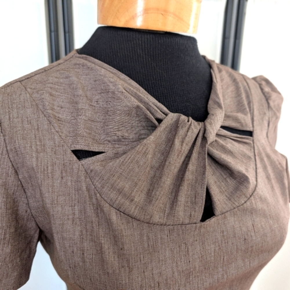 Brown Mini Dress, XS - Picture 4 of 10